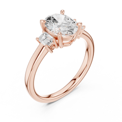 Marquise Lab-Grown Diamond Engagement Ring – Solitaire Three stone Ring Marquise Lab-Grown Diamond Engagement Ring – Solitaire Three stone Ring