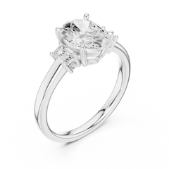 Marquise Lab-Grown Diamond Engagement Ring – Solitaire Three stone Ring Marquise Lab-Grown Diamond Engagement Ring – Solitaire Three stone Ring