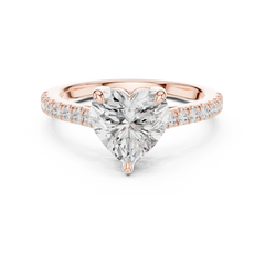 Accented Halo Lab grown Diamond Engagement Ring Accented Halo Lab grown Diamond Engagement Ring