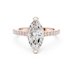 Accented Halo Lab grown Diamond Engagement Ring Accented Halo Lab grown Diamond Engagement Ring
