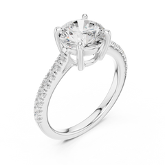 Accented Halo Lab grown Diamond Engagement Ring Accented Halo Lab grown Diamond Engagement Ring