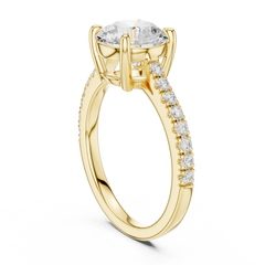 Accented Halo Lab grown Diamond Engagement Ring Accented Halo Lab grown Diamond Engagement Ring