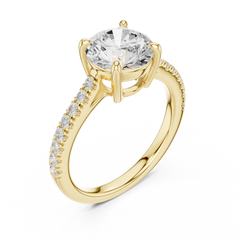 Accented Halo Lab grown Diamond Engagement Ring Accented Halo Lab grown Diamond Engagement Ring
