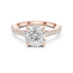 Accented Halo Lab grown Diamond Engagement Ring Accented Halo Lab grown Diamond Engagement Ring