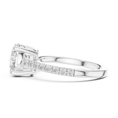 Accented Halo Lab grown Diamond Engagement Ring Accented Halo Lab grown Diamond Engagement Ring