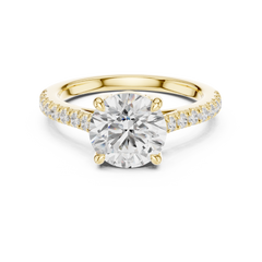 Accented Halo Lab grown Diamond Engagement Ring Accented Halo Lab grown Diamond Engagement Ring