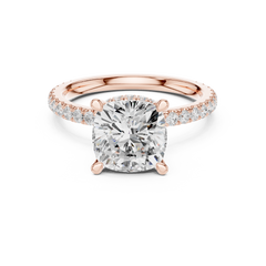 Double halo Pave Lab Grown Diamond Ring Double halo Pave Lab Grown Diamond Ring