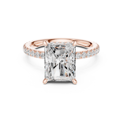 Double halo Pave Lab Grown Diamond Ring Double halo Pave Lab Grown Diamond Ring