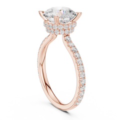 Double halo Pave Lab Grown Diamond Ring Double halo Pave Lab Grown Diamond Ring