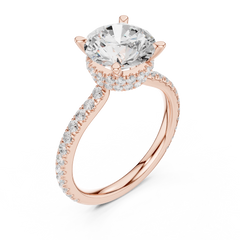 Double halo Pave Lab Grown Diamond Ring Double halo Pave Lab Grown Diamond Ring