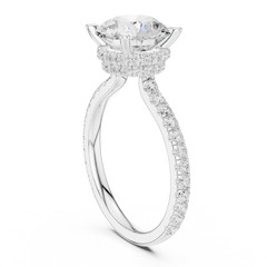 Double halo Pave Lab Grown Diamond Ring Double halo Pave Lab Grown Diamond Ring