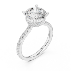 Double halo Pave Lab Grown Diamond Ring Double halo Pave Lab Grown Diamond Ring