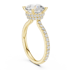 Double halo Pave Lab Grown Diamond Ring Double halo Pave Lab Grown Diamond Ring