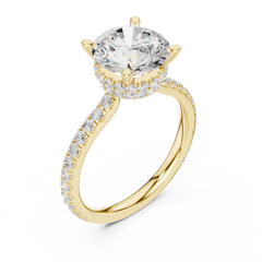 Double halo Pave Lab Grown Diamond Ring Double halo Pave Lab Grown Diamond Ring
