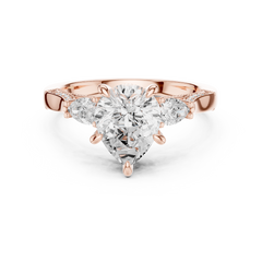 Fancy Beaded Band Engagement Ring Fancy Beaded Band Engagement Ring
