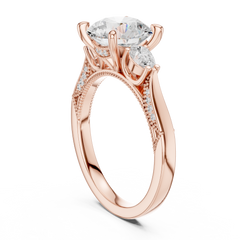 Fancy Beaded Band Engagement Ring Fancy Beaded Band Engagement Ring