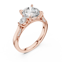 Fancy Beaded Band Engagement Ring Fancy Beaded Band Engagement Ring