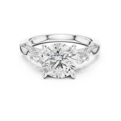 Fancy Beaded Band Engagement Ring Fancy Beaded Band Engagement Ring