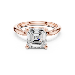 Floral Hidden Halo Ring Floral Hidden Halo Ring