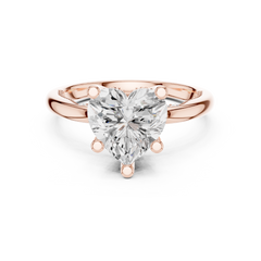Floral Hidden Halo Ring Floral Hidden Halo Ring