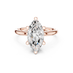 Floral Hidden Halo Ring Floral Hidden Halo Ring