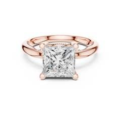 Floral Hidden Halo Ring Floral Hidden Halo Ring