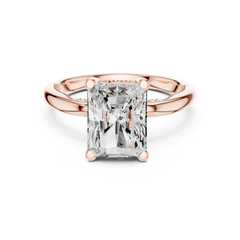 Floral Hidden Halo Ring Floral Hidden Halo Ring