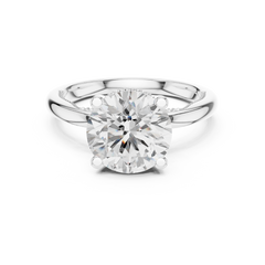 Floral Hidden Halo Ring Floral Hidden Halo Ring