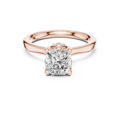 Raised Setting Hidden Halo Ring Raised Setting Hidden Halo Ring