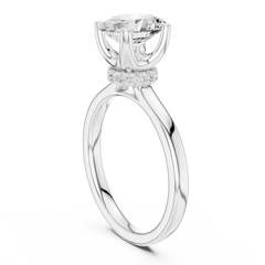 Raised Setting Hidden Halo Ring Raised Setting Hidden Halo Ring