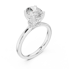 Raised Setting Hidden Halo Ring Raised Setting Hidden Halo Ring