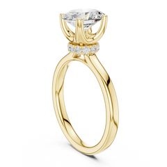 Raised Setting Hidden Halo Ring Raised Setting Hidden Halo Ring