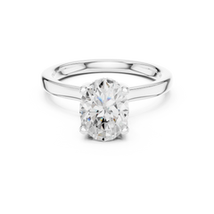 Raised Setting Hidden Halo Ring Raised Setting Hidden Halo Ring