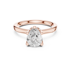 Raised Setting Hidden Halo Ring Raised Setting Hidden Halo Ring