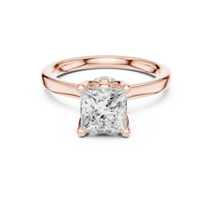 Raised Setting Hidden Halo Ring Raised Setting Hidden Halo Ring