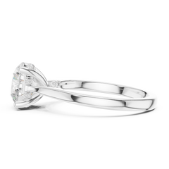 Solitaire Side Pave band - All Shape Solitaire Side Pave band - All Shape