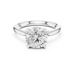Solitaire Side Pave band - All Shape Solitaire Side Pave band - All Shape