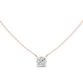 Classic Solitaire Necklace - Cushion Cut
