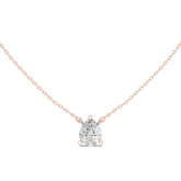 Classic Solitaire Necklace - Pear Cut