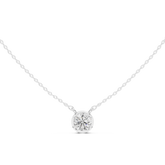 Minimal Bezet Set Solitaire Necklace