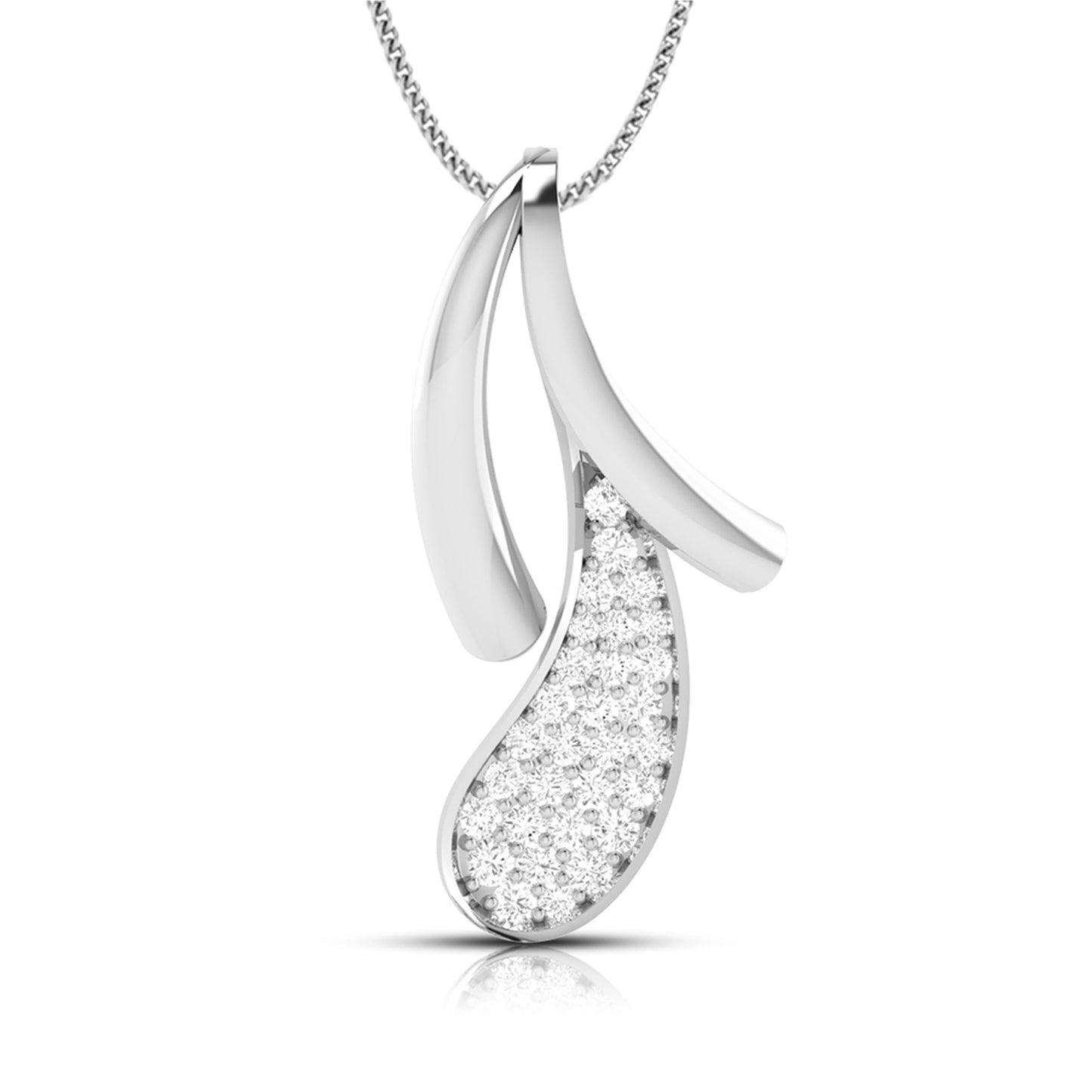 Crescent Teardrop Pendant