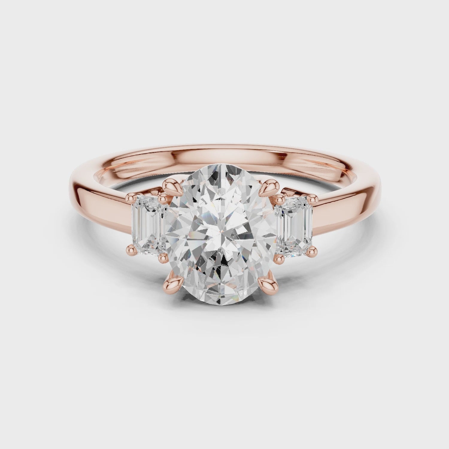 Marquise Lab-Grown Diamond Engagement Ring – Solitaire Three stone Ring Marquise Lab-Grown Diamond Engagement Ring – Solitaire Three stone Ring