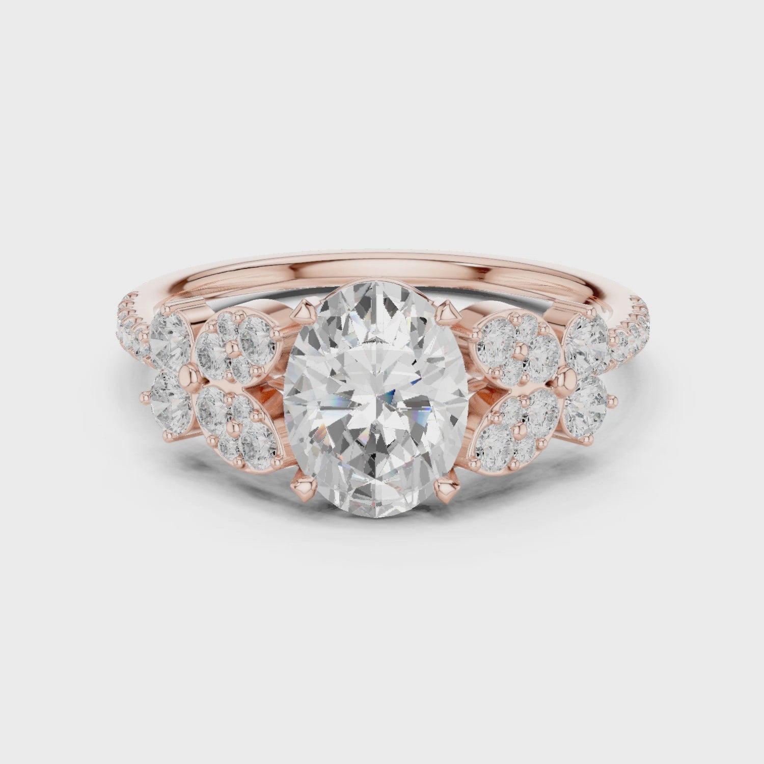 7 Stone Pave Ring