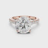 Outside Prong Pave Engagement Ring - 9 Shapes Outside Prong Pave Engagement Ring - 9 Shapes