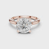Floral Hidden Halo Ring Floral Hidden Halo Ring