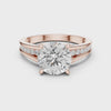 Split Band Pave Solitaire - All Shape Split Band Pave Solitaire - All Shape