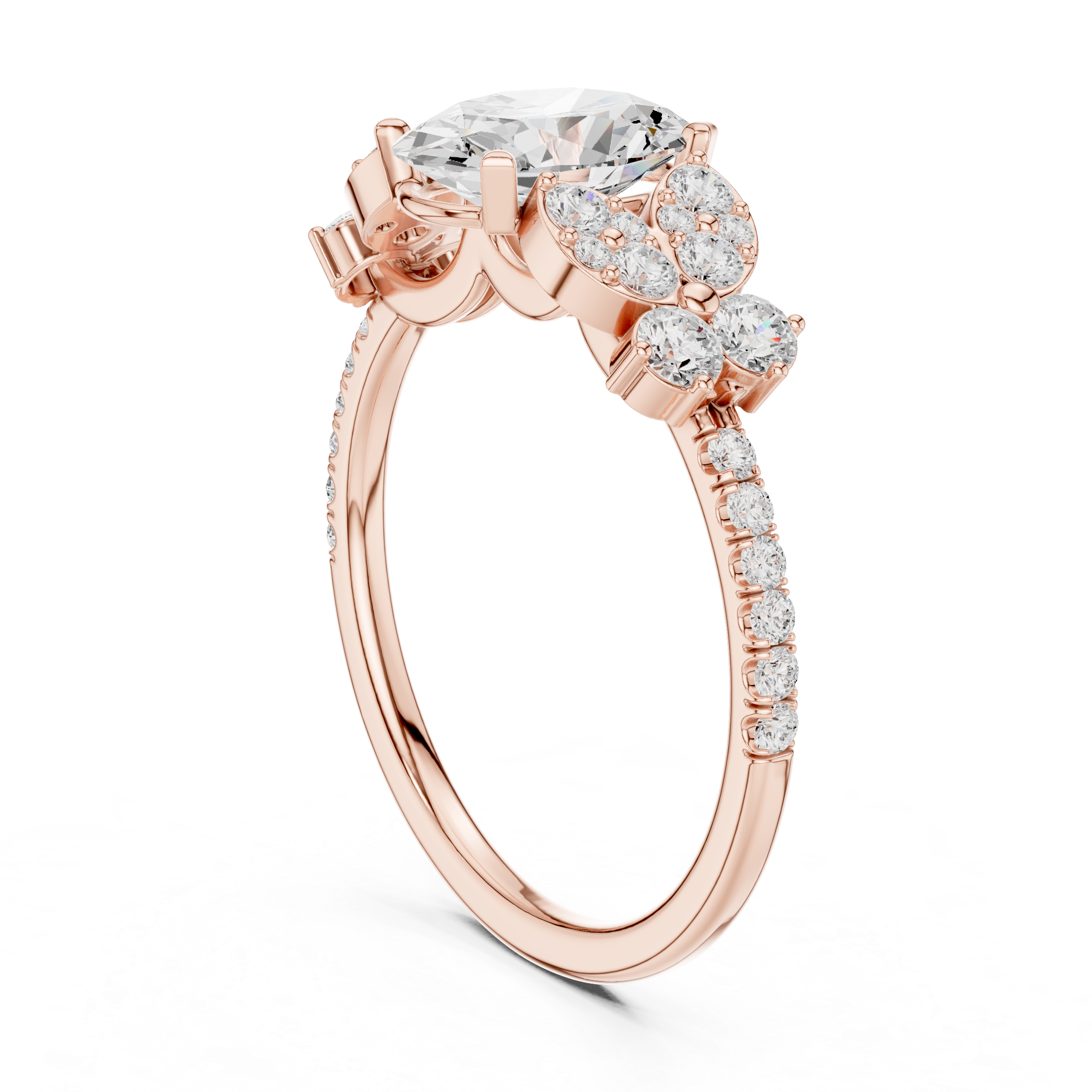 7 Stone Pave Ring