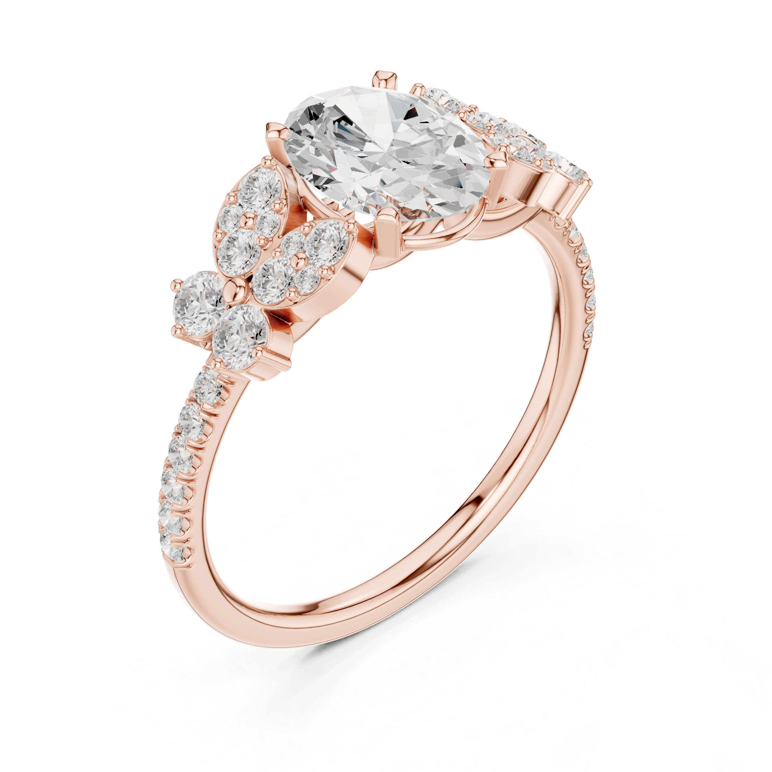 7 Stone Pave Ring