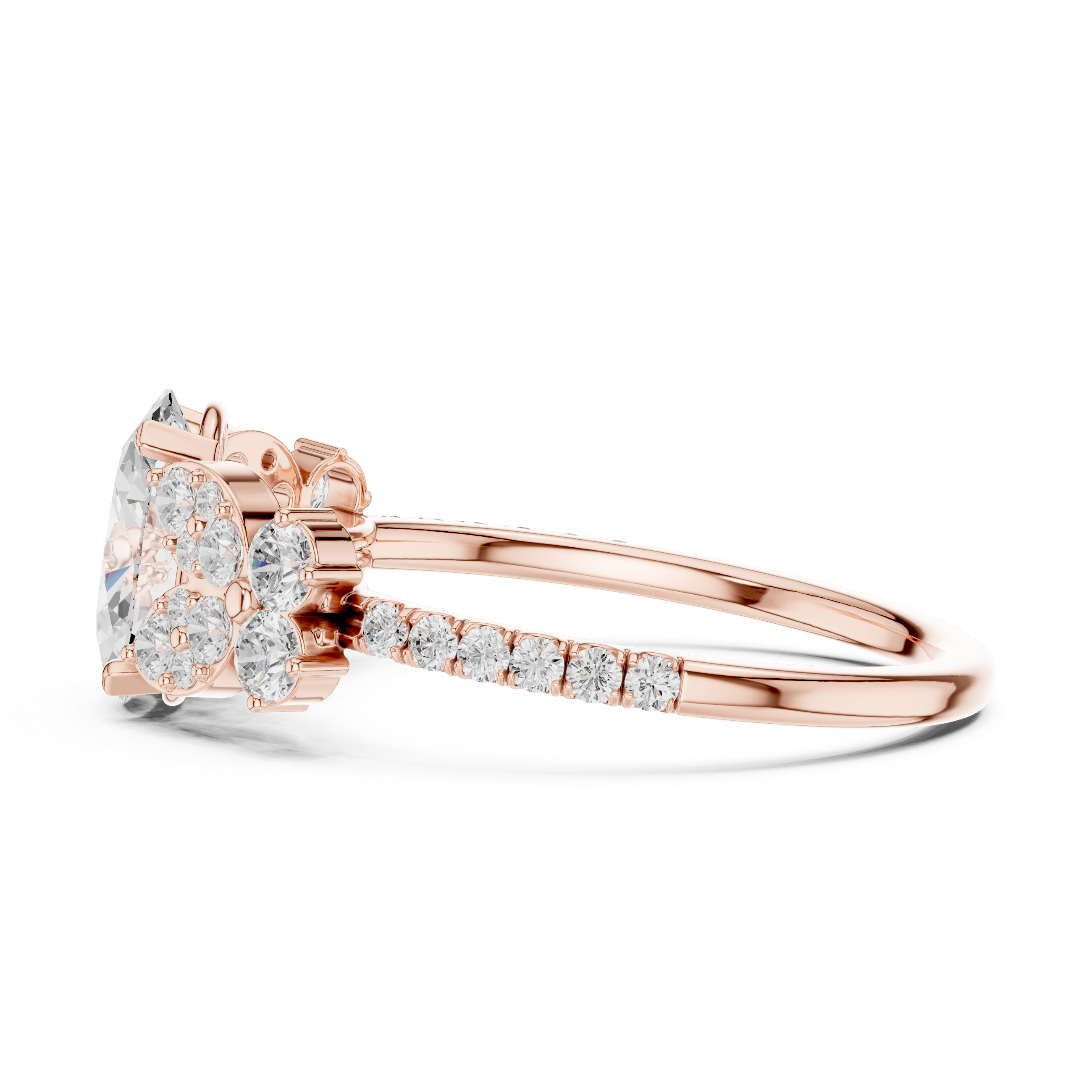 7 Stone Pave Ring