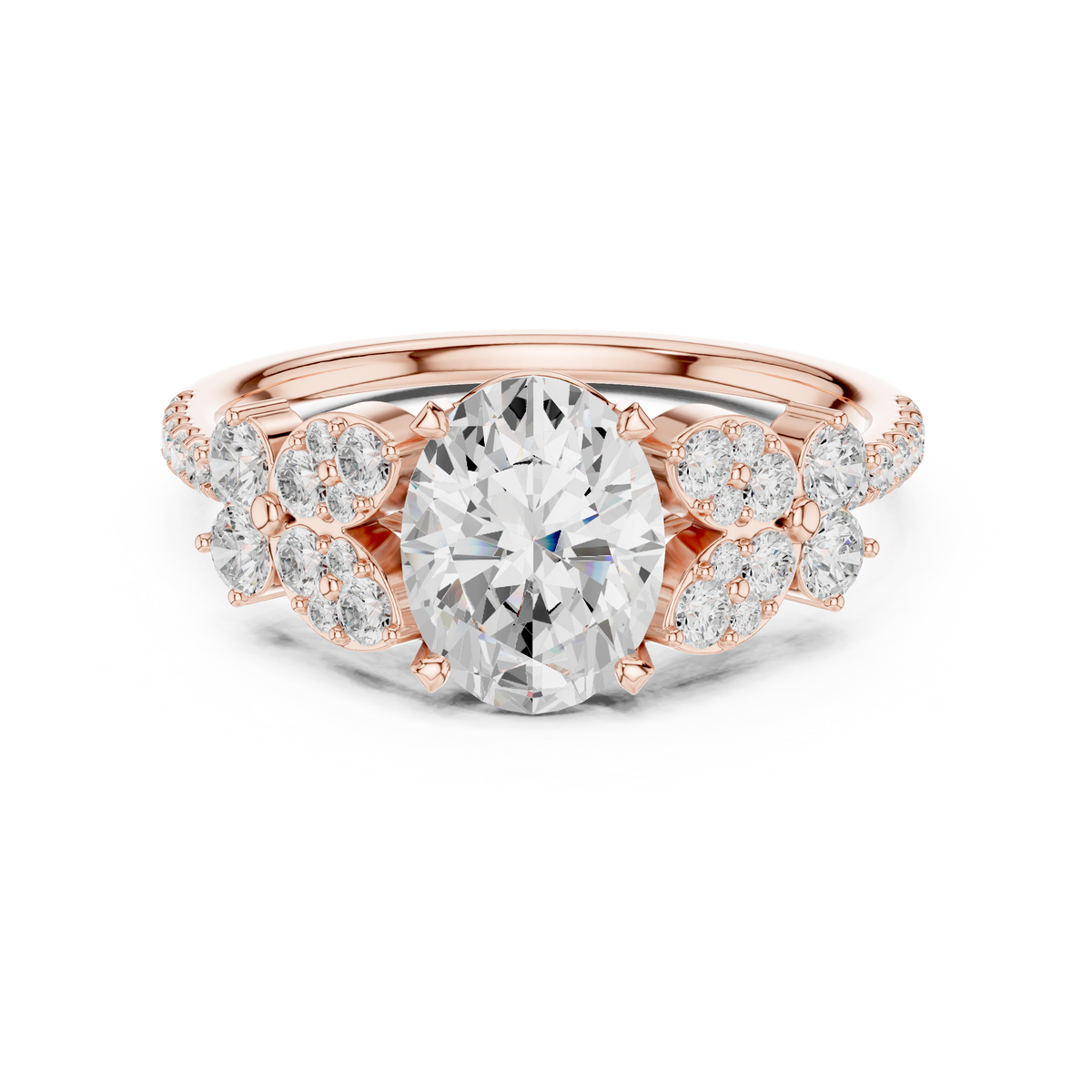 7 Stone Pave Ring